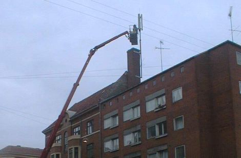 Mobilmast i Leifsgade