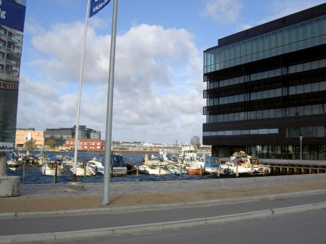 Fotomanipulation af bådelaug i Havnestad